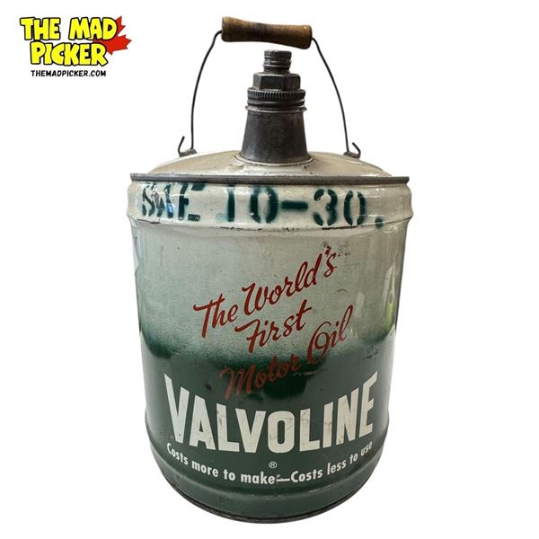 Vintage Valvoline SAW 10-30 Motor Oil Can