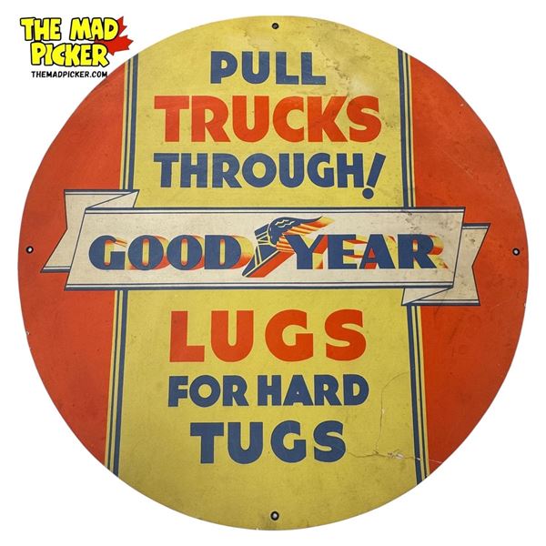 Vintage Good Year Carboard Advertising Sign