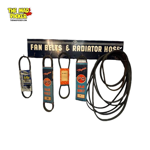 Vintage Firestone Fan Belts & Radiator Hose Store Advertisement Display Rack