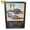 Image 1 : 1989 Fallbrook Vintage Car Show Advertising Poster On Board
