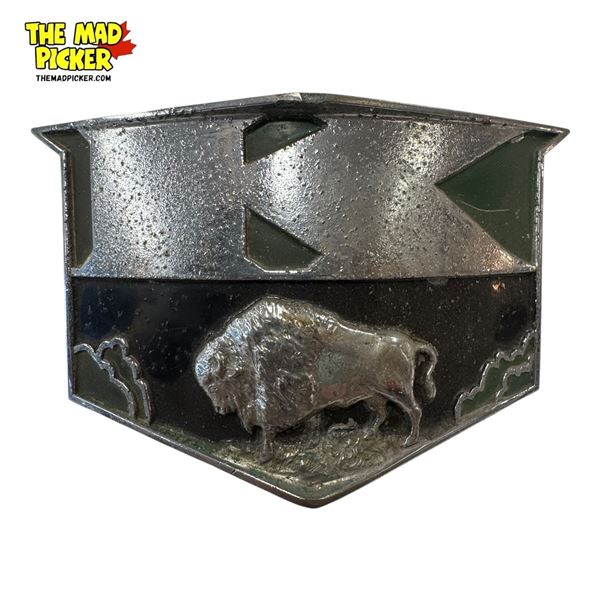 Vintage Kaiser Buffalo Hood Emblem