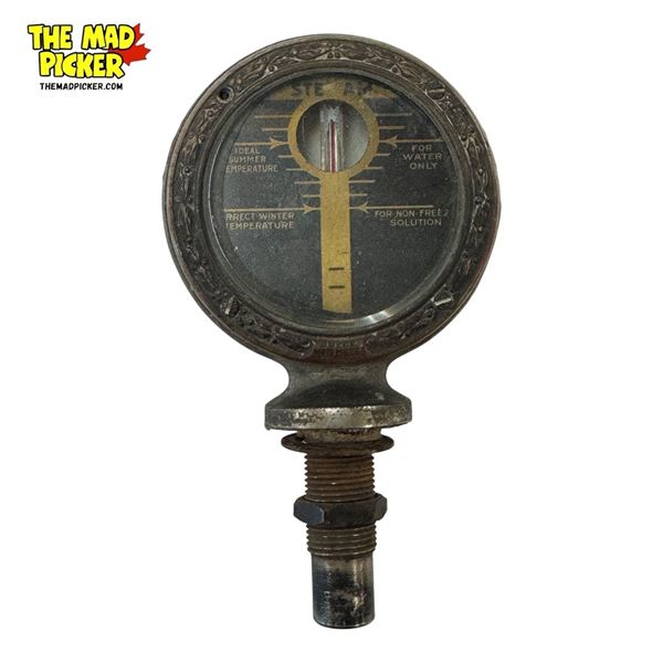 Vintage Boyce Moto Meter With Unique Detailed Casing