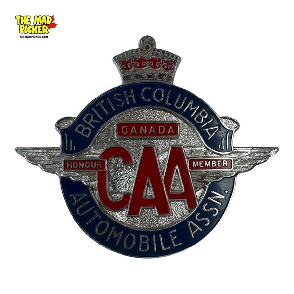 Vintage British Columbia CAA Emblem