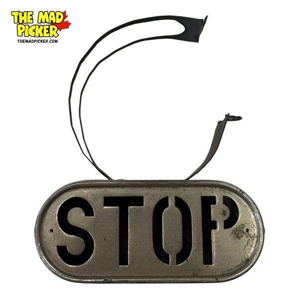 Vintage Automobile Stop Light With Metal Mount