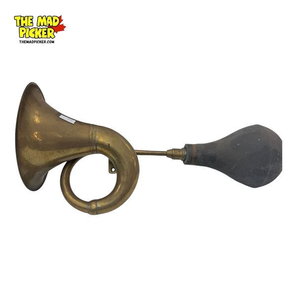 Antique Brass Car Horn Marked India
