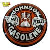 Image 2 : Pair Of 2003 Johnson Gasoline Time Tells Glass Gas Globe Advertising