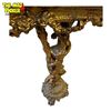 Image 5 : Vintage Hollywood Regency Era Marble Top Hall Table With Cherub Detail