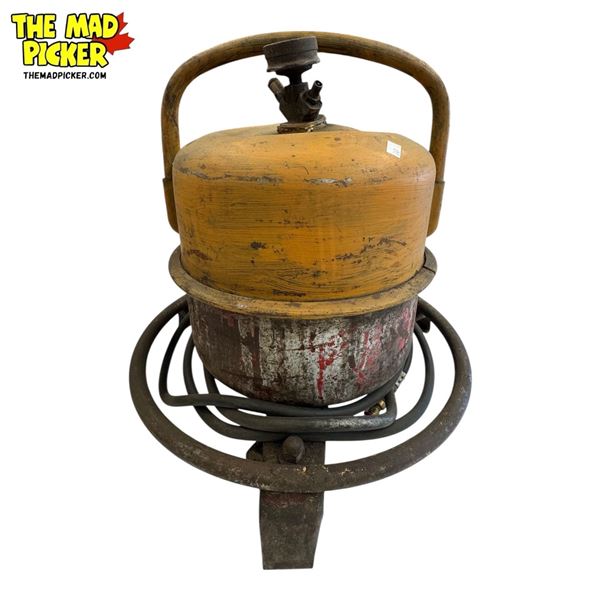 Vintage Gas Station Mechanics Portable Air Tank