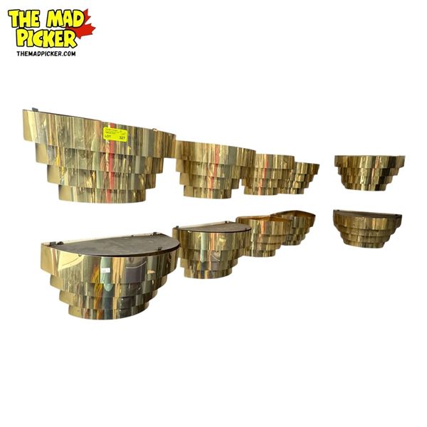 10x Vintage Mid Century Modern Wall Light Fixtures