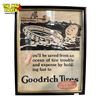 Image 1 : Vintage Goodrich Tires Cardboard Store Advertising Sign