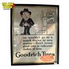 Image 1 : Vintage Goodrich Tires Cardboard Store Advertising Sign