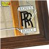 Image 2 : Vintage Framed Rolls Royce Mirror Back 1928 Phantom 1 Advertising Sign