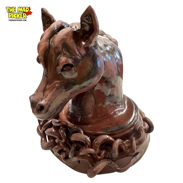 Vintage Hand Made Ceramic Horse Bust