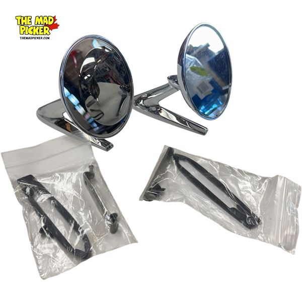 2x New Old Stock Chrome Side Mirrors