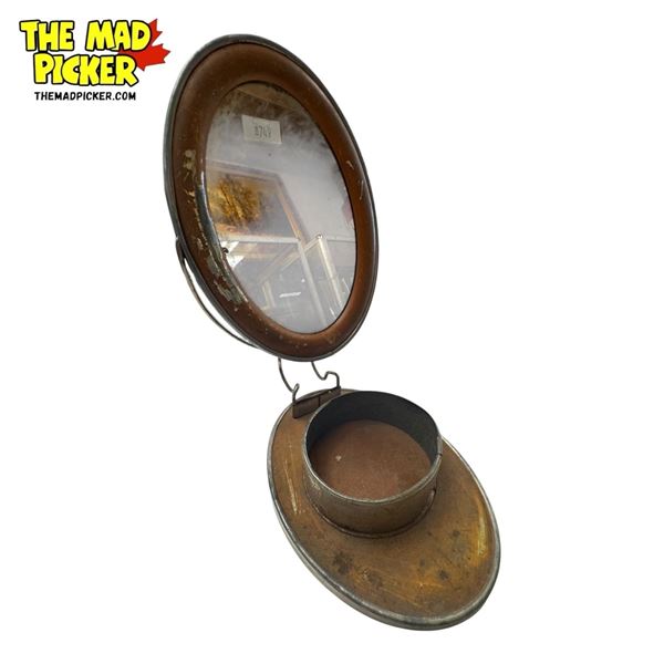 Antique Gentleman's Portable Folding Shaving Mirror