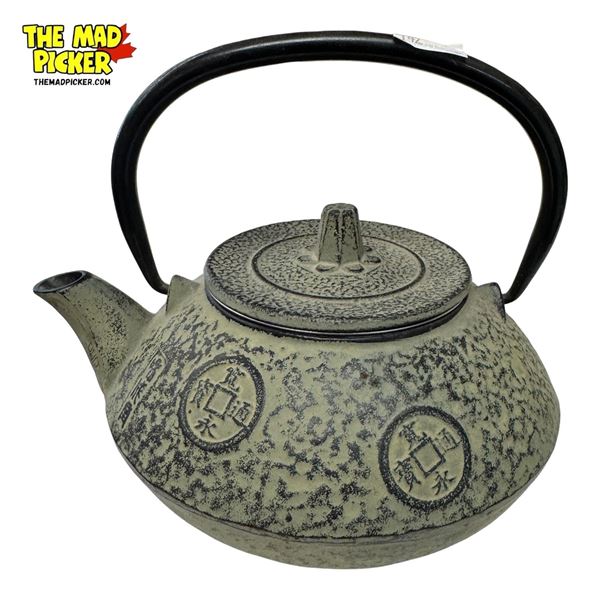 Vintage Cast Metal Asian Teapot