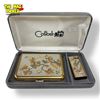 Image 1 : Vintage 2x Piece Colibri Smoking Accessories: Cigarette Case & Lighter