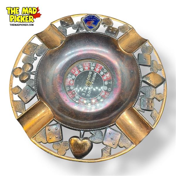 Vintage Nevada Miniature Roulette Ashtray