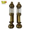 Image 1 : 2x Vintage Brass Railway Train Carriage Candle Light Lamps