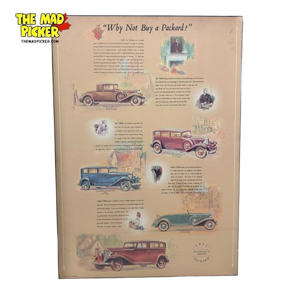 2003 "Why Not Buy A Packard?" 1932 Advertising Poster On Board