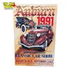 Image 1 : 1991 Auburn Classic Car Show Advertising Poster On Board