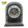 Image 1 : Crystal Skeleton Face Roman Numeral Dial Table Clock