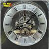 Image 2 : Crystal Skeleton Face Roman Numeral Dial Table Clock