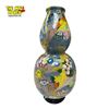 Image 1 : Vintage Vibrant Double Gourd Floral Vase