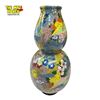 Image 2 : Vintage Vibrant Double Gourd Floral Vase