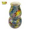 Image 3 : Vintage Vibrant Double Gourd Floral Vase