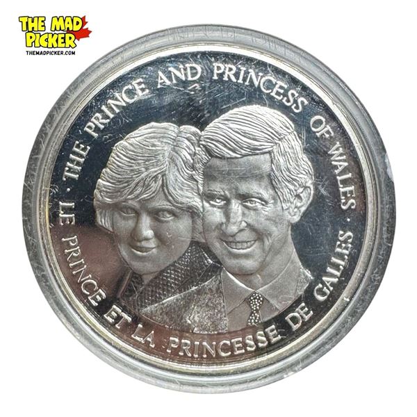 1983 Canadian The Prince And Princess Of Wales Silver Coin