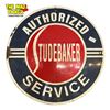 Image 1 : Vintage Reproduction Studebaker Authorized Service Porcelain Sign