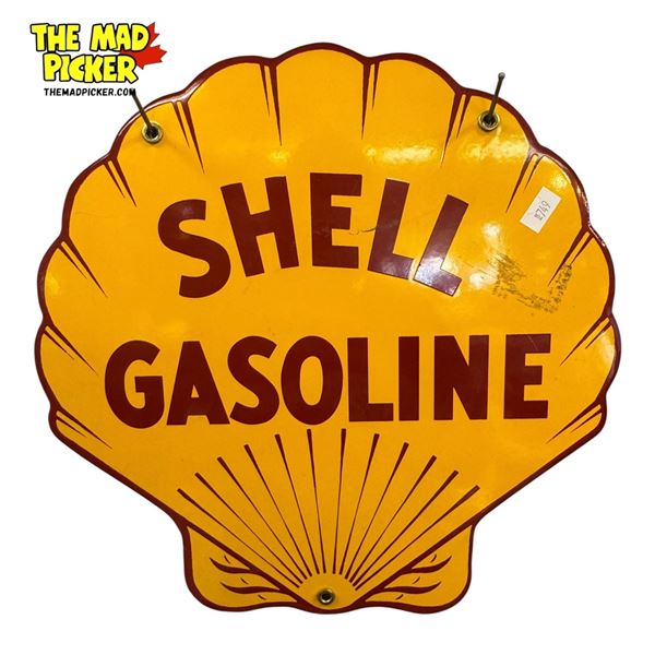 Vintage Reproduction Shell Gasoline Porcelain Sign