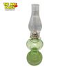 Image 1 : Vintage White Star Uranium Glass Oil Lamp