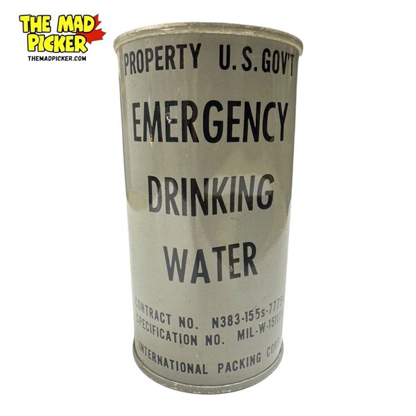 Sealed Property U.S. Gov't Emergency Drinking Water Can