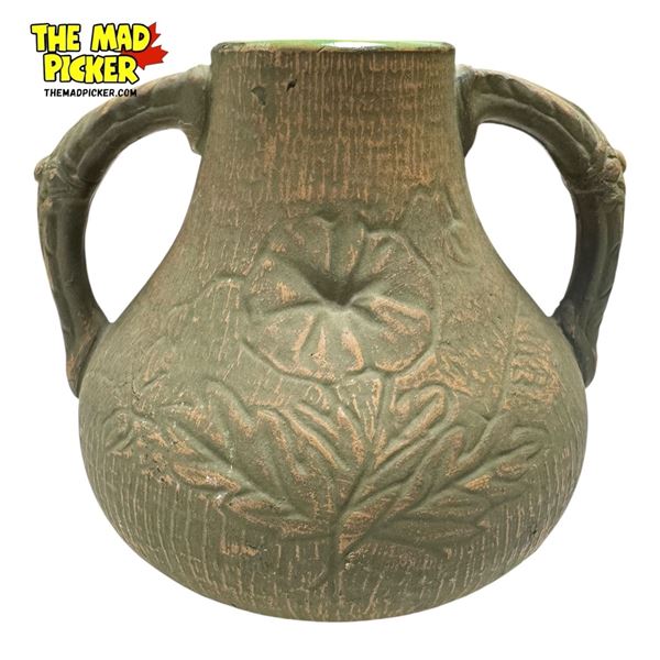 Vintage Red Wing Union Stoneware Double Handled Floral Vase