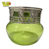 Image 1 : Vintage Arts & Crafts Liberty Style Green Glass Vase