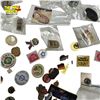 Image 5 : Assorted Vintage Pin Backs & Military Collectibles: Olympics, Buttons, Arm Patches, Oilers, & More