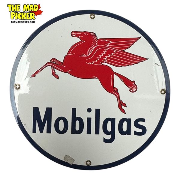 Vintage Reproduction Mobilgas Pegasus Advertising Sign