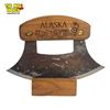 Image 1 : Alaska Carved Sled Dog Ulu Knife With Stand