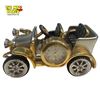 Image 4 : 2x Car Themed Cast Metal Table Clocks