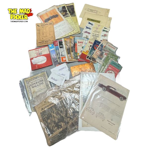 Vintage Automotive Ephemera: Gas Station Maps, Calendars, Wall Hangers, & More