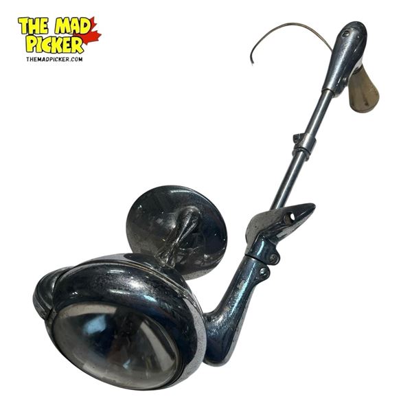 Vintage Unity Model H Hudson Car Spot Light With Side Mirror