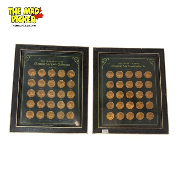 2x Vintage Franklin Mint Car Coins