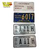 Image 1 : 4x Vintage Historical American License Plates (1x Pair)