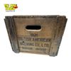 Image 3 : Vintage Cincinnati Cream Wooden Crate With Front Drop Locking Feature