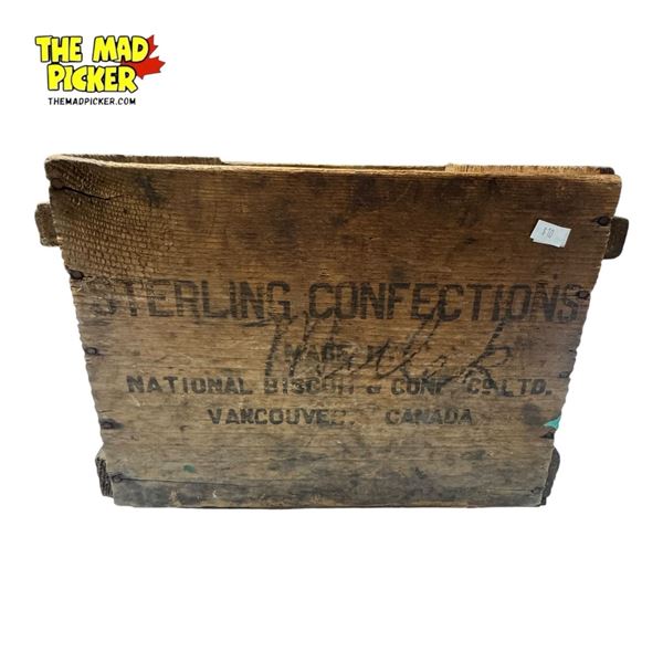 Vintage Sterling Confections Vancouver Wooden Crate