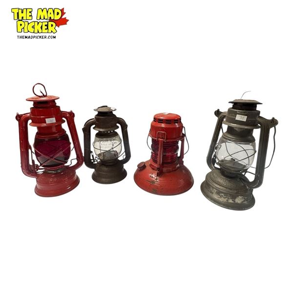 4x Vintage Lanterns
