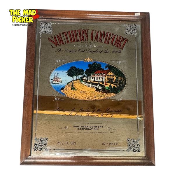 "Southern Comfort" Wood Framed Pub Mirror - 19" x 24"