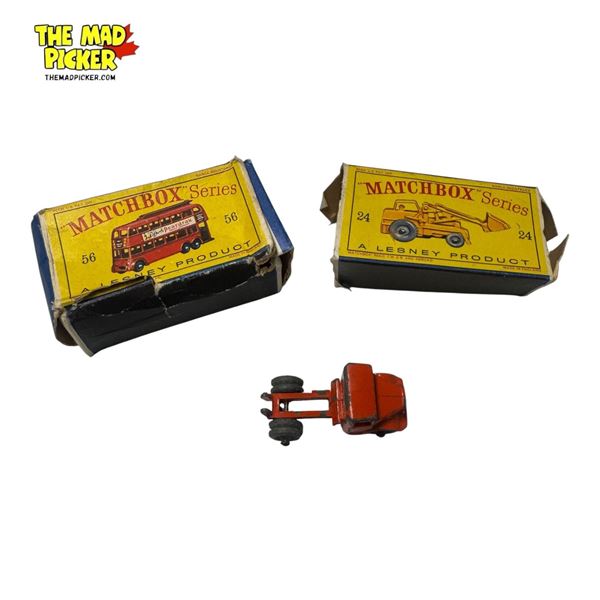 1 Diecast Truck Cab & 2 Empty Matchbox Boxes